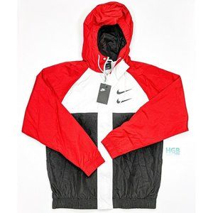 red nike windbreaker mens
